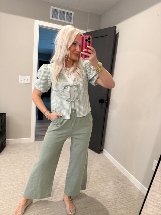 Sophia Sage Green Pant