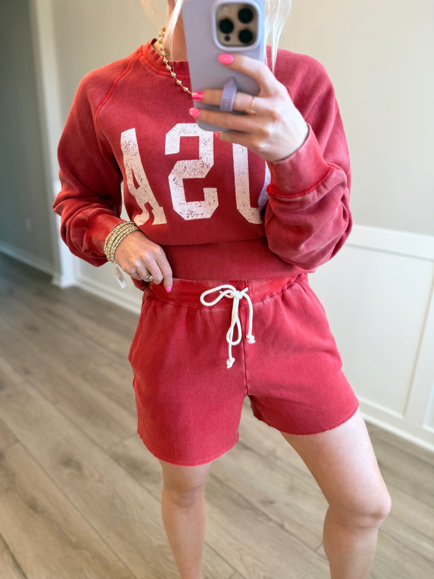 USA Red Short Set
