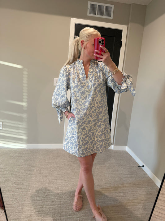 Harley Blue Floral Mini