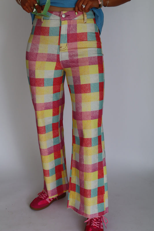 Madras Mosaic Denim